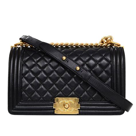 chanel boy black on black small|Chanel bag.